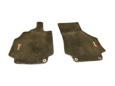 2008-2015 AUDI R8 FRONT LEFT RIGHT FLOOR MAT SET BLACK CARPET *WEAR* picture