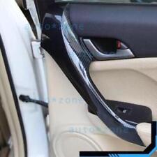 Fit For Acura TSX 09-14 Carbon Fiber Look Interior Door Armrest Cover Trim 4pcs picture