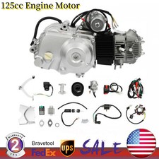 125cc 4 stroke ATV Engine Motor w/ Reverse Electric Start Semi Auto Go kart Quad picture
