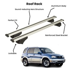 2 Pcs Silver Cross Bars for  SUZUKI ESCUDO SUV 1998-2005 picture