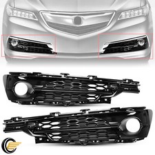 For 2015-2017 2016 Acura TLX Front Fog Light Bezels Trim Ring Driving Lamp Pair picture