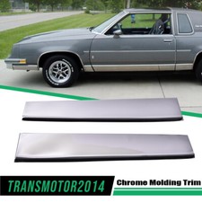 Pair Fit For 1981-1988 Cutlass Supreme Front Lower Fender Chrome Molding Trim picture