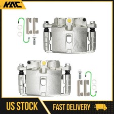 Pair Front Brake Calipers w/ Bracket For Chevy Silverado 1500 Tahoe GMC Sierra picture