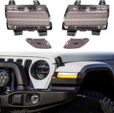 LED Fender Turn Signal Lights DRL For Jeep Wrangler JL Gladiator 2018-2023 picture