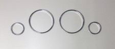 BMW Chrome Dash Trim Rings Speedometer Gauge Cluster Panel E38 E39 E53 X5 picture