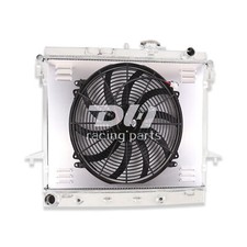 Fit 06-12 GMC Canyon/Hummer/Chevy Colorado AT MT  Alu 3 Rows Radiator+Shroud+Fan picture