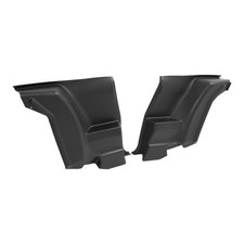 For 70-81 CAMARO FIREBIRD L&R Lower Plastic Rear Armrest Seat Side Panels BLACK picture