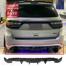 For Dodge Durango R/T SRT 11-2025 V2 Carbon Fiber Shark Fin Rear Bumper Diffuser picture