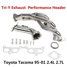 Stainless Tri-Y Exhaust Header for 1995-2001 Toyota Tacoma 2.4L 2.7L L4 2RZ 3RZ picture