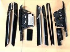 OEM 09 10 11 12 13 BMW F01 ALPINA B7 750I BLACK WOOD DASH TRIM SET #A0.03 picture