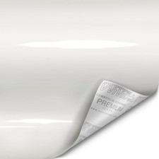 + Ultra Gloss Pearl White Vinyl Car Wrap 1ft x 5ft picture