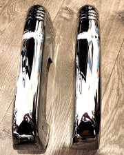 ONE PAIR BUICK FRONT NEW CHROME PLATED BUMPER GUARDS 1946 TO 1948 1949 40 SERIES picture