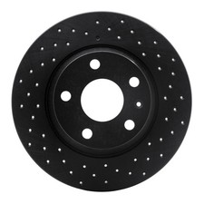 R1 Concepts 623-73053R eLINE Black Series Drilled 1-Piece Rear Brake Rotor picture
