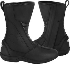 Motorcycle Riding Boots Genuine Leather Waterproof Motorbike Shoes Anti-Slip picture