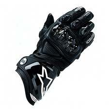 Alpinestars GP-PRO Men's Long Leather Racing Motorcycle Gloves - Black picture