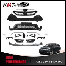 Fits 2017-2019 Honda CRV Complete Front Bumper Grille Fog Light W/Bumper Molding picture