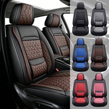 Full Set 5-Seats Leather Seat Covers For Toyota Tundra Front Rear Protector Pads picture