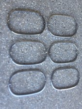 Vintage VW BUS Tail Light Lens Trim Chrome RINGS 1962-1971 SWF Bezel Volkswagen picture