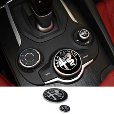 Knob Decoration For Alfa Romeo Giulia Stelvio Center Console Zinc Alloy Cover picture