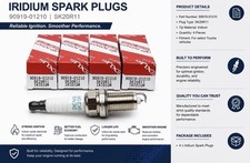 4pcs Genuine DENSO Iridium Spark Plugs OEM 90919-01210 SK20R11 3297 for Toyota picture