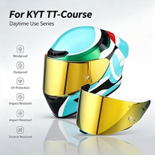 Anti-Scratch Day Aurora For KYT TT-Course Helmet Visor UV Shield  Daytime Use picture