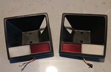 1969-1970 OEM Cadillac Deville Courtesy Light Door Handle Trim Cup Set Black picture