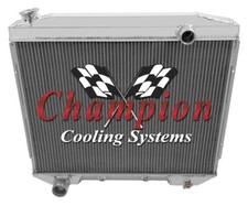 Champion 3 Row All Aluminum KR Radiator For 1957 - 59 Ford Fairlane/Ranchero picture