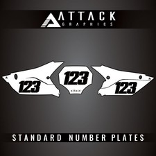 Attack Graphics Number Plate Backgrounds For Yamaha YZ450F 2023 picture