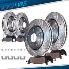 8pc Front Rear Drilled Disc Rotors Brake Pads for 300 Charger Challenger Magnum picture