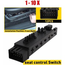 1-10x BLACK POWER 12 SWITCH SEAT PINS FOR FORD 2015-2019 ESCAPE CAR ACCESSORIES picture