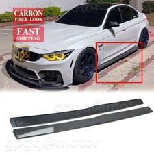 For BMW F80 M3 F82 F83 M4 15-2020 PSM Style Carbon Painted Side Skirts Extension picture