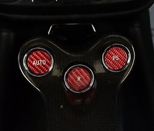 Fits Ferrari California 09-14 F1 Gear Button Covers in Red Carbon Fiber Kit picture