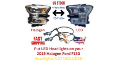 2015 Ford F-150 F150 Halogen To LED Headlight Conversion Harness PNP picture