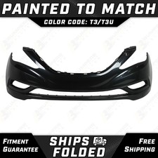 NEW Painted T3/T3U Pacific Blue Front Bumper Cover for 2010-2013 Hyundai Sonata picture