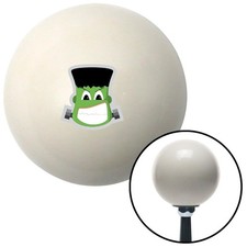 Frankenstein Cartoon Angry Ivory Shift Knob w/ M16x1.5 Insert Shifter Auto Brody picture