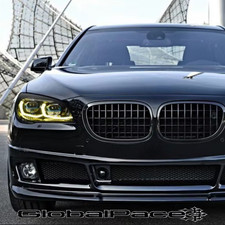 BMW 7 Series F01 F02 730i G12 Laser Style Dual Color LED Headlights 2009-2015 picture