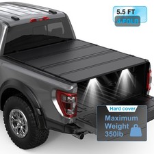 5.5FT Hard Tonneau Cover 4-Fold For 2015-2026 Ford F150 F-150 Truck Bed Cover picture