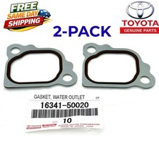 2-PACK Toyota V8 Water Outlet Gasket For Water By-Pass Joint 16341-50020 OEM NEW picture