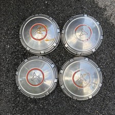 1969-74 DODGE CHARGER DART RED LINE STAINLESS POVERTY DOG DISH HUBCAPS picture