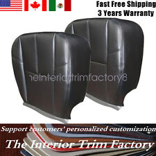 Replacement Both Lower Leather Seat Cover 07-2014 for Chevy Silverado GMC Sierra picture