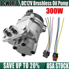 High-Magnetic Electric Gerotor Gear Pump DC12V 300W High Flow Brushless Oil Pump picture