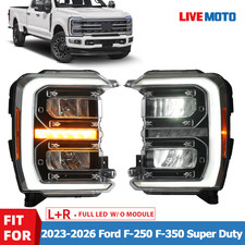 Pair For 2023-2026 Ford F-250 F-350 Super Duty Full LED Headlights Left Right picture