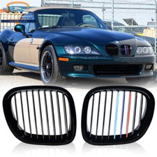 2X Gloss Black M Color Front Kidney Grill for 1995-2002 BMW Z3 M Roadster 2-Door picture