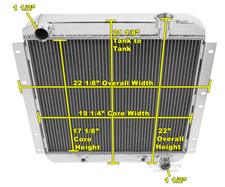 1974 75 76 77 Toyota Land Cruiser FJ40 Champion 3 Row Aluminum Radiator CC180 picture