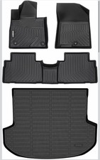GINOWY Floor Mats Cargo Liner Hyundai Santa Fe 2019-2020 TPE All Weather Set picture