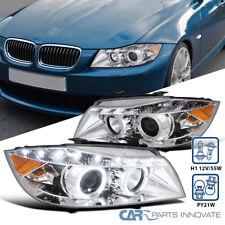 Fits 2006-2008 BMW E90 323i 335i 3 Series LED Halo Projector Headlights 06 07 08 picture