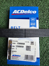ACDelco 12669858 Serpentine Belt 6PK1750 OEM Drive Belt. Chevy / GMC / Cadillac picture