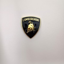 Lamborghini Front Hood Metal Sticker Bull Emblem Badge Fit Gallardo 65*56MM picture