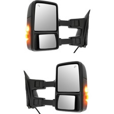 Tow Mirror Set For 2008 2010 F250 Super Duty Left & Right Side Power Heat Extend picture