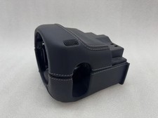 PORSCHE 911 997 GT3 LEATHER STEERING COLUMN COVER  SILVER picture